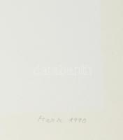 Mark (Márkus), Anna (1928-): Konstruktív kompozíció, 1990. Szitanyomat, papír, jelzett, számozott (8...