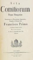 Acta Comitiorum Regni Hungariae a Serenissimo ac Potentissimo Imperatore, Hungariae, et Bohemiae Rege Francisco Primo in Liberam, Regiam Civitatem Posoniensem in diem 11. Septembrias Anni 1825 indictorum. Tomus Tertius. /Felséges Első Ferentz Austriai Császár, Magyar és Cseh Ország Koronás Királyától Po'sony Szabad Királyi Várossában, 1825-dik Esztendőben, Szent Mihály Havának 11-dik napjára rendeltetett Magyar Ország Gyűlésének Írásai. III. kötet. Posonii [Pozsony], 1825-1826-1827, Typis S. Ludovici Weber [Wéber Lajos], 25 szl. lev.+1361-1788 p. Latin és magyar nyelven. Korabeli kartonált papírkötés, kopott borítóval.