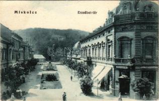 Miskolc, Erzsébet tér, gyógyszertár. Özv. Földváry Mihályné kiadása (EK)