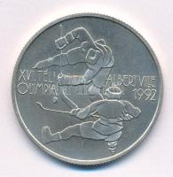 1989. 500Ft Ag "XVI. Téli Olimpia - Albertville 1992" emlékérme kapszulában T:BU patina Adamo EM111