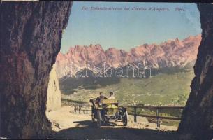 Tirol Dolomites around Cortina with automobile