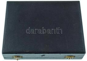 DN "PEMÜ Solymár" öntött bronz plakett eredeti tokban (124x65mm) T:XF