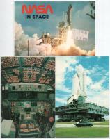 19 db MODERN amerikai űrhajós képeslap / 19 modern American astronauts and spaceshuttle motive postc...