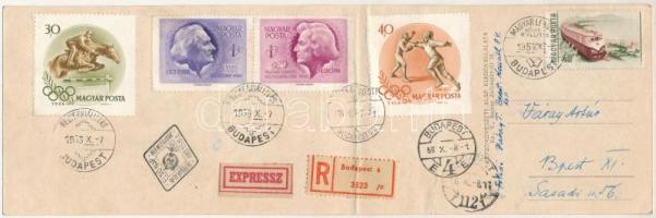 Budapest XIV. A Népstadion, focimeccs, labdarúgó mérkőzés, futball. Képzőművészeti Alap Kiadóvállala...