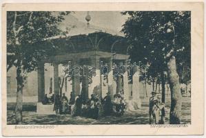 Balatonfüred, Savanyúvízforrás. Hátoldalon "A valódi Franck kávépótlék védjegye" reklám (f...