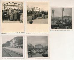 9 db régi magyar katonai fotó a bevonulás idejéről / 9 pre-1945 Hungarian military photos, entry of ...