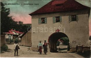 1912 Selmecbánya, Schemnitz, Banská Stiavnica; Bélabányai kapu. Grohmann kiadása / Banská Belá gate (szakadás / tear)