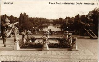 1931 Bucharest, Bukarest, Bucuresti, Bucuresci; Parcul Carol, Mormantul Eroului Necunoscut / park, military monument, guard