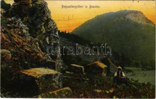 1906 Bogumilengräber in Bosnien / Bosnian folklore, Bogomil graves (EK)