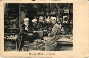 Skopje, Üsküb; Türkische Händler / Turkish merchants (tear)