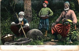 1907 Poljodjelci / Feldarbeiter / Bosnian folklore, farmers (EK)