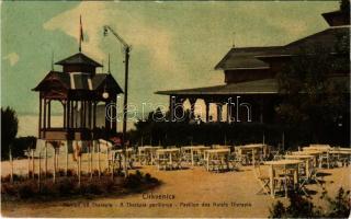 1910 Crikvenica, Cirkvenica; A Therápia szálloda pavilonja, étterem / hotel pavilion, restaurant (Rb)