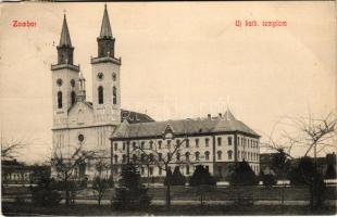 1911 Zombor, Sombor; Új katolikus templom. Kaufmann Emil kiadása / the new Catholic church (EK)