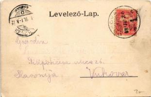 1901 Ada Kaleh, Török sziget Orsova alatt / Turkish island. Art Nouveau, floral (EK)