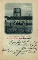 1900 Nagyszalonta, Salonta; Csonkatorony, Piac. Pauker Dániel kiadása / tower, market