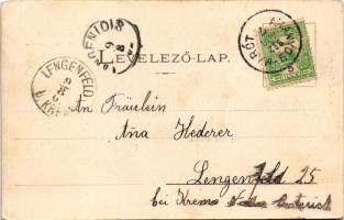 1902 Aranyosmarót, Zlaté Moravce; Hosszú utca. Brunczlik I. kiadása. Zlinszky felvétele / street vie...