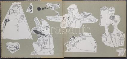 Szűr Szabó József: 
Szűr Szabó József karikatúrái. (Dedikált.)
Budapest, 1964. Képzőművészeti Alap...