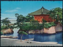 1964 Varga János (1939-1922) olimpiai bajnok birkózó autogréf képeslapja a Tokiói Olimpiáról / Autog...