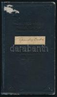 1947 Zeneművészeti Főiskola leckekönyv, benne Kodály Zoltán két autográf aláírása valamint Bárdos György, Csóka, Perényi, Ádám Jenő, stb / Autograph signatures of composers in an university grade book. ,