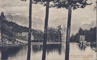 Lago di Costalovara, Wolfsgrubensee; Schlern, Rosengarten / mountains