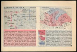 1939 Magyarország kistérképei, az 1939. évi földrajzi zsebkönyv melléklete, M. Kir. Honvéd Térképész...