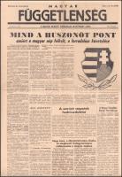 1956 Magyar Függetlenség. Rendkívüli szám. 1956. nov. 2. I. évf. 5. sz. , 2 p.