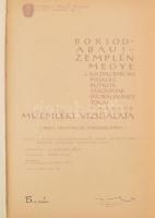 Borsod-Abaúj-Zemplén megye és Kazincbarcika, Miskolc, Putnok, Sárospatak, Sátoraljaújhely, Tokaj városok műemléki vizsgálata. Nem hivatalos használatra. Ifj. Horváth Béla. Miskolc, 1959, Miskolci Tervező Vállalat. Számozott, 15. számú , az összeállító Ifj. Horváth Béla által aláírt példány. Átkötött félvászon-kötés, kissé kopott borítóval. + Benne a vállalat levelével., rajta az igazgató, összeállító: Ifj. Horváth Béla aláírásával.