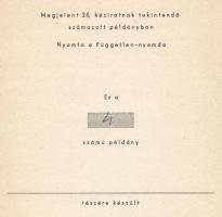 [Gegesi] Kiss Pál: A formáról. Elmondotta Bán Béla képeinek kiállításán. Bp., 1946, (Független-ny.),...
