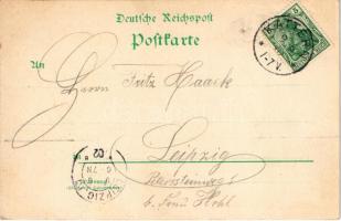 1902 Swieta Katarzyna, Kattern; Gasthof zur Hoffnung G. Warkus, Schloss, Tanz Saal, Garten / restaur...