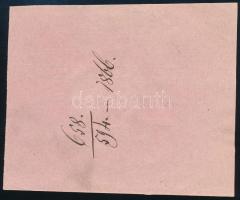 1866 Erdélyi Hiv. Értesítő Kolozsvár Nyugta / receipt