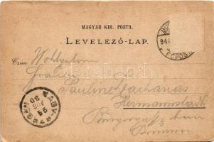 1894 (Vorläufer) Budapest XIII. Margitsziget, gyógyforrás, Margit fürdő. Louis Glaser Art Nouveau, f...