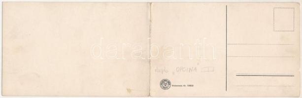 Opicina, Opcina (Trieste); 2-tiled folding panoramacard (small tear)