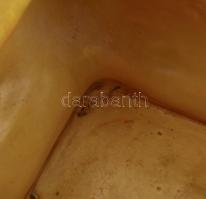 cca 1875-1880, Zsolnay kínai modorú virágtartó edény. Magastüzű mázakkal fedett kőporcelán, a kínai ...