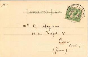 1905 Budapest II. Szent Lukács fürdő, gyógyforrás, belső, forrásvízből ivó vendégek. Taussig Arthur ...