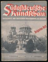 1944 Südostdeutsche Rundschau, a Magyarországi német népcsoport újságja, 1944. január. III. évf. 1. sz. Fekete-fehér fotókkal illusztrált. Német nyelven. Kiadói papírkötés, szakadt borítóval, javított kötéssel.