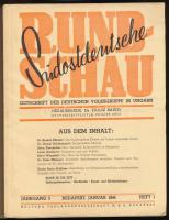 1944 Südostdeutsche Rundschau, a Magyarországi német népcsoport újságja, 1944. január. III. évf. 1. ...