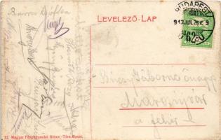 1913 Budapest II. Krámer Császárfürdő kioszkja, terasz (fa)