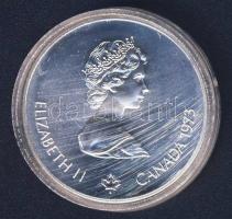 Kanada 1973. 5$ Ag "Montreali olimpia - Észak-Amerika térképe" T:1