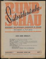 1944 Südostdeutsche Rundschau, a Magyarországi német népcsoport újságja, 1944.március, III. évf. 3. ...