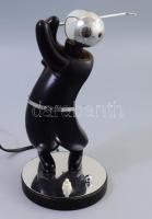 Debreceni Lámpagyár art deco golfozó asztali lámpa. Karl Hagenauer modorában, Debreceni Lámpagyár, 1...