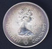 Kanada 1973. 5$ Ag "Montreali olimpia - Észak-Amerika térképe" T:1