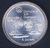 Kanada 1973. 5$ Ag "Montreali olimpia - vitorlázás" T:1