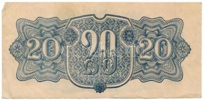 Csehszlovákia 1944. 20K T:F Czechoslovakia 1944. 20 Korun C:F Krause P#47