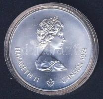 Kanada 1974. 5$ Ag "Montreali olimpia - Atléta fáklyával" T:1