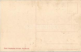 Kecskemét, a városháza egyik kupolája a főudvarban az 1911. július 8-ai földrengés után. Fantó fényk...