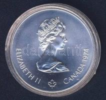 Kanada 1974. 5$ Ag "Montreali olimpia - olimpiai ötkarika" T:1