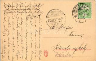 1913 Miskolc, Római katolikus érseki leánynevelde kert részlete (EK)