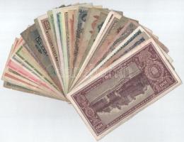 32db-os vegyes korona,pengő,forint tétel, mind különböző! Közte 1913. 20K "57777 1482" sor...