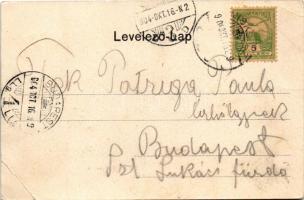 1904 Miskolc, Széchenyi utca, villamos, Langer Sámuel üzlete, könyvnyomda. Lövy József fia (László A...