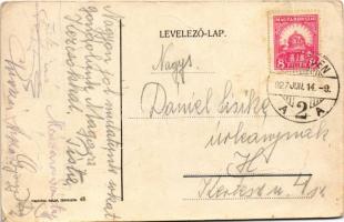 1927 Debrecen, Kemény János Kis pipa vendéglője, étterem belső. Art Nouveau, floral (EK)